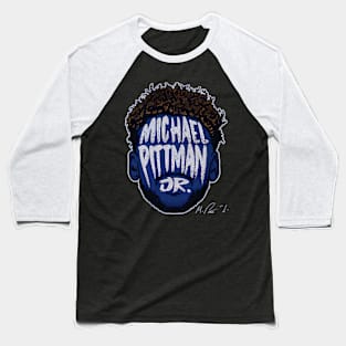 Michael Pittman Jr Indianapolis Player Silhouette Baseball T-Shirt